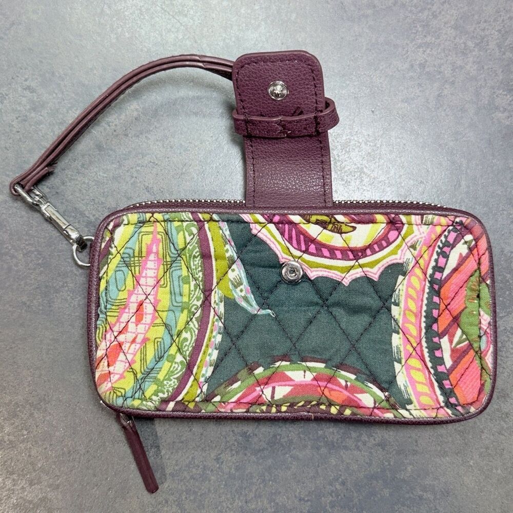 Vera Bradley Signature Wristlet Wallet Heirloom Paisley RFID Grab & Go NWOT - Picture 2 of 4
